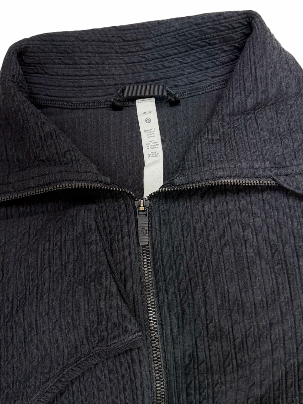 Lululemon Scuba Womens XS Small Grey Oversized Full Zip Funnel Sweatshirt XS/S
